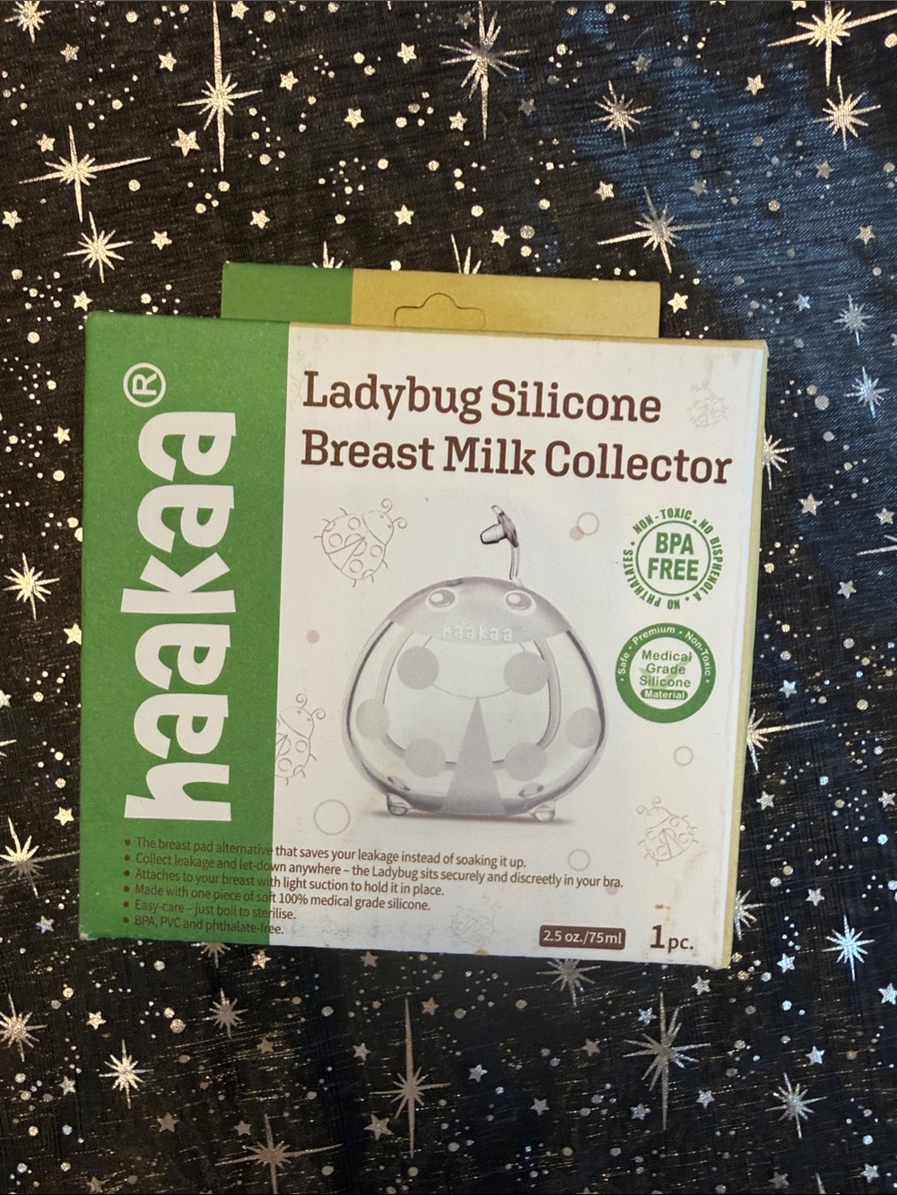 Haakaa Ladybug Silicone Breast Milk Collector - Green